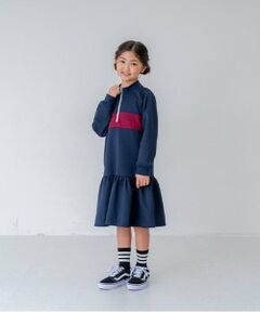 and D.petitmain / アンドディー. プティマイン ミニ丈・ひざ丈ワンピース | 【リンク】トラックジャージワンピース