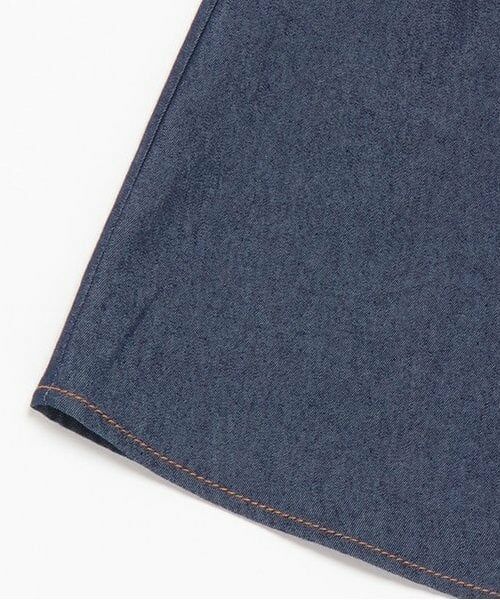 and D.petitmain / アンドディー. プティマイン ミニ丈・ひざ丈ワンピース | デニムフレアシャツワンピ | 詳細14