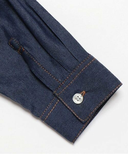 and D.petitmain / アンドディー. プティマイン ミニ丈・ひざ丈ワンピース | デニムフレアシャツワンピ | 詳細6