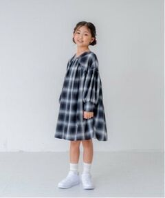 【リンク】オンブレチェックボリュームミニワンピ