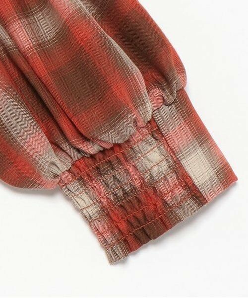 and D.petitmain / アンドディー. プティマイン ミニ丈・ひざ丈ワンピース | 【リンク】オンブレチェックボリュームミニワンピ | 詳細23