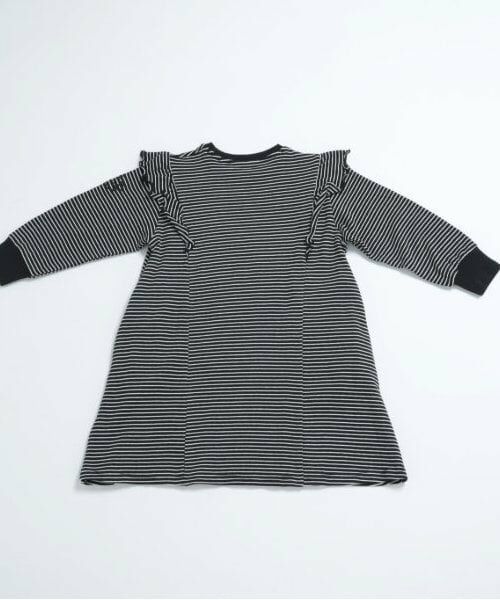 and D.petitmain / アンドディー. プティマイン ミニ丈・ひざ丈ワンピース | 【リンク】ミジンボーダー肩フリルワンピ | 詳細3