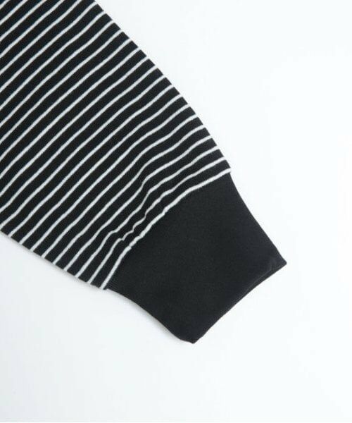 and D.petitmain / アンドディー. プティマイン ミニ丈・ひざ丈ワンピース | 【リンク】ミジンボーダー肩フリルワンピ | 詳細6