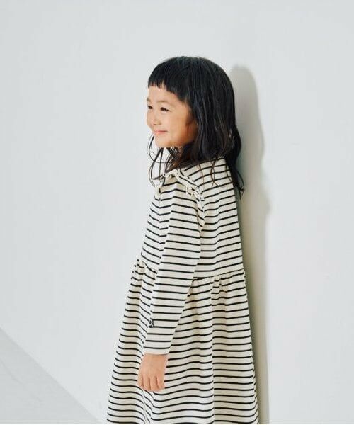 and D.petitmain / アンドディー. プティマイン ミニ丈・ひざ丈ワンピース | 裏毛ミニフリルワンピース | 詳細7