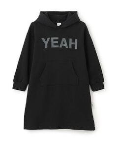 and D.petitmain / アンドディー. プティマイン ミニ丈・ひざ丈ワンピース | 【リンク】シンプルロゴフードワンピース