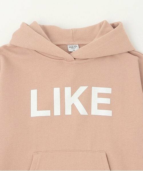 and D.petitmain / アンドディー. プティマイン ミニ丈・ひざ丈ワンピース | 【リンク】シンプルロゴフードワンピース | 詳細2