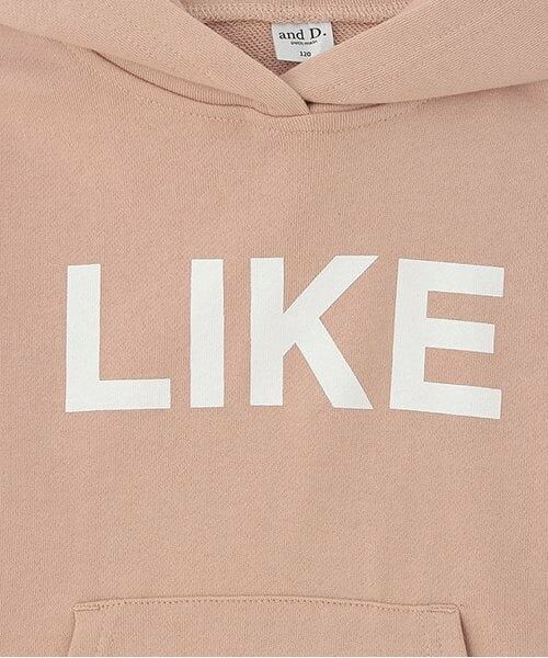 and D.petitmain / アンドディー. プティマイン ミニ丈・ひざ丈ワンピース | 【リンク】シンプルロゴフードワンピース | 詳細3