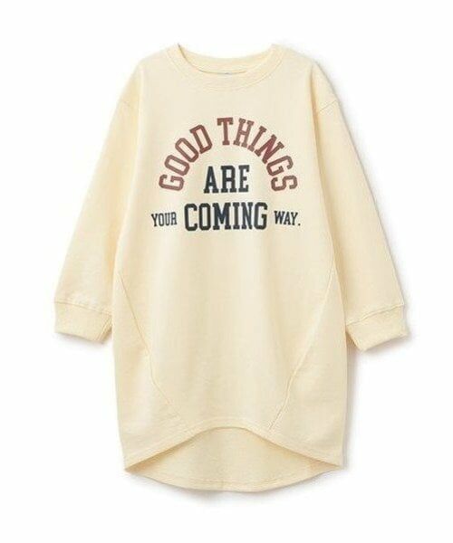 and D.petitmain / アンドディー. プティマイン ミニ丈・ひざ丈ワンピース | 【リンク】アソートプリントワンピース（アイボリー）