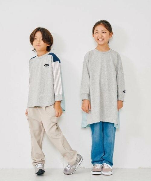 and D.petitmain / アンドディー. プティマイン ミニ丈・ひざ丈ワンピース | 【リンク】布帛切り替えワンピ | 詳細1