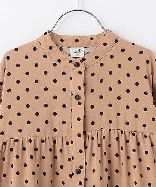 and D.petitmain / アンドディー. プティマイン ミニ丈・ひざ丈ワンピース | ドットティアードスタンドワンピ | 詳細2