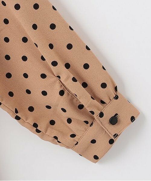 and D.petitmain / アンドディー. プティマイン ミニ丈・ひざ丈ワンピース | ドットティアードスタンドワンピ | 詳細3