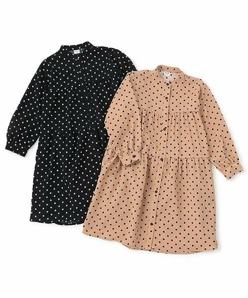 and D.petitmain / アンドディー. プティマイン ミニ丈・ひざ丈ワンピース | ドットティアードスタンドワンピ | 詳細8