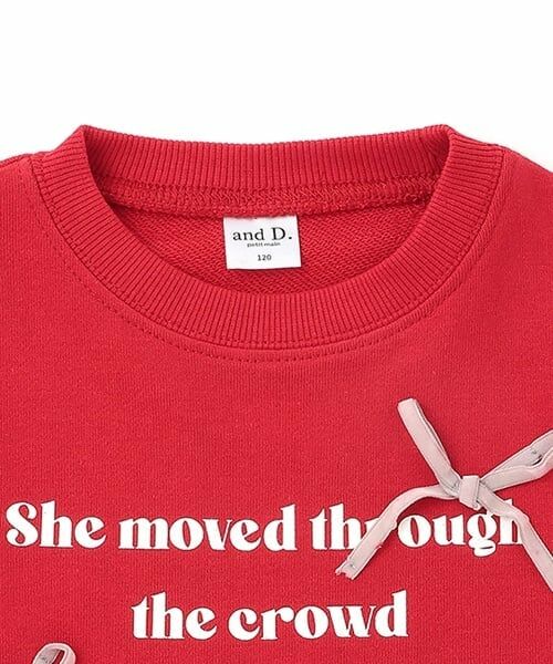 and D.petitmain / アンドディー. プティマイン ミニ丈・ひざ丈ワンピース | 【リンク】モチーフ付き裏毛ワンピ | 詳細10