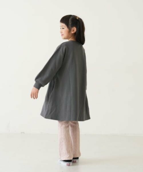 and D.petitmain / アンドディー. プティマイン ミニ丈・ひざ丈ワンピース | 【リンク】モチーフ付き裏毛ワンピ | 詳細3