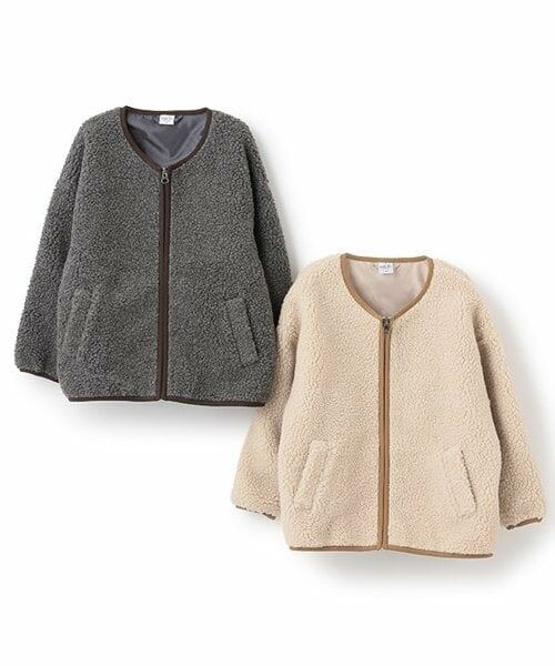 and D.petitmain / アンドディー. プティマイン ブルゾン | ボアノーカラージャケット | 詳細9