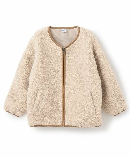 and D.petitmain / アンドディー. プティマイン ブルゾン | ボアノーカラージャケット（アイボリー）