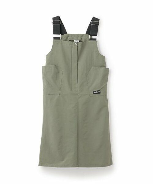 and D.petitmain / アンドディー. プティマイン ミニ丈・ひざ丈ワンピース | 【Penfield】【撥水】ナイロンジャンスカ（オリーブ）