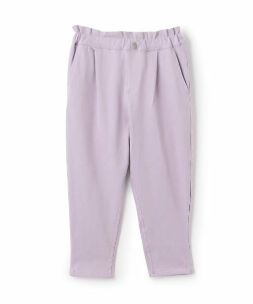 and D.petitmain / アンドディー. プティマイン その他パンツ | 【クロップド丈】ウエストフリルムジテーパードパンツ（ラベンダー）