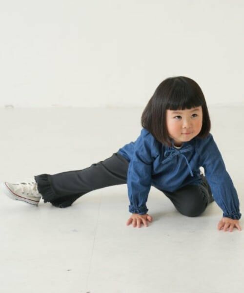 and D.petitmain / アンドディー. プティマイン その他パンツ | 【防汚加工】裾フリルリブパンツ | 詳細5