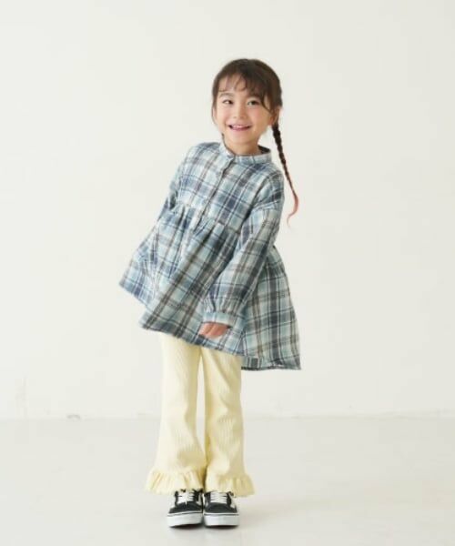 and D.petitmain / アンドディー. プティマイン その他パンツ | 【防汚加工】裾フリルリブパンツ | 詳細7