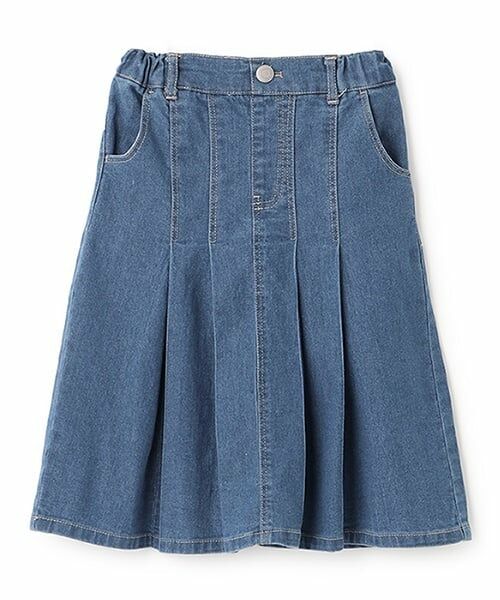 and D.petitmain / アンドディー. プティマイン ミニ・ひざ丈スカート | デニムタックスカート | 詳細13