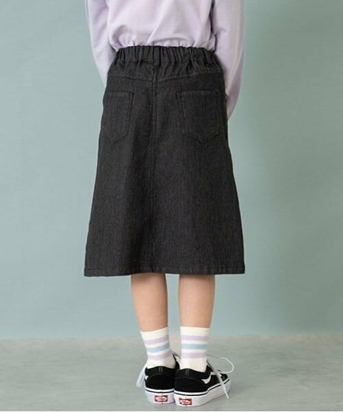 and D.petitmain / アンドディー. プティマイン ミニ・ひざ丈スカート | デニムタックスカート | 詳細2