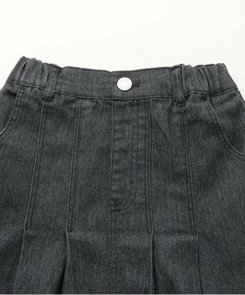 and D.petitmain / アンドディー. プティマイン ミニ・ひざ丈スカート | デニムタックスカート | 詳細6