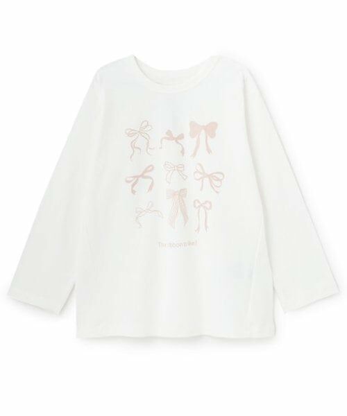 and D.petitmain / アンドディー. プティマイン Tシャツ | 【365D.】アソートプリントAラインロンT（オフ ホワイト）