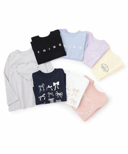 and D.petitmain / アンドディー. プティマイン Tシャツ | 【365D.】アソートプリントAラインロンT | 詳細10