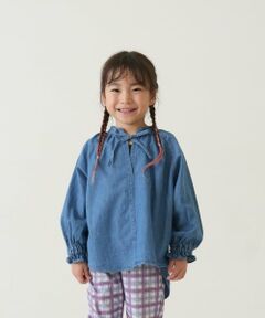 and D.petitmain / アンドディー. プティマイン その他トップス | デニムギャザースモック