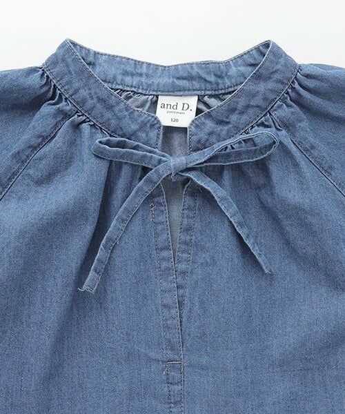 and D.petitmain / アンドディー. プティマイン その他トップス | デニムギャザースモック | 詳細11