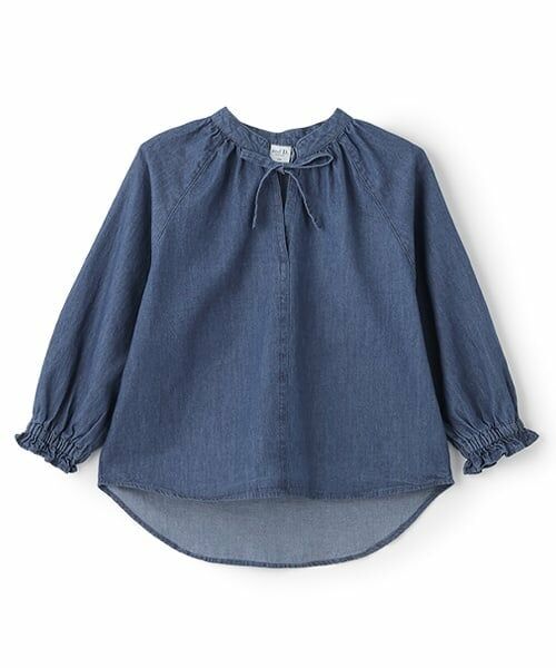 and D.petitmain / アンドディー. プティマイン その他トップス | デニムギャザースモック | 詳細16