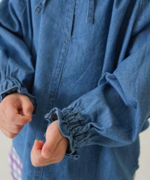 and D.petitmain / アンドディー. プティマイン その他トップス | デニムギャザースモック | 詳細6
