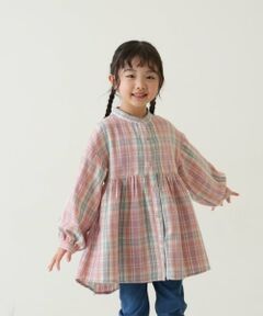 and D.petitmain / アンドディー. プティマイン その他トップス | チェックスタンドチュニック