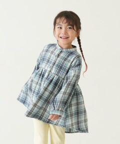 and D.petitmain / アンドディー. プティマイン その他トップス | チェックスタンドチュニック