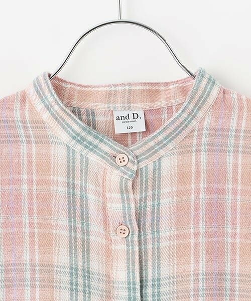 and D.petitmain / アンドディー. プティマイン その他トップス | チェックスタンドチュニック | 詳細12