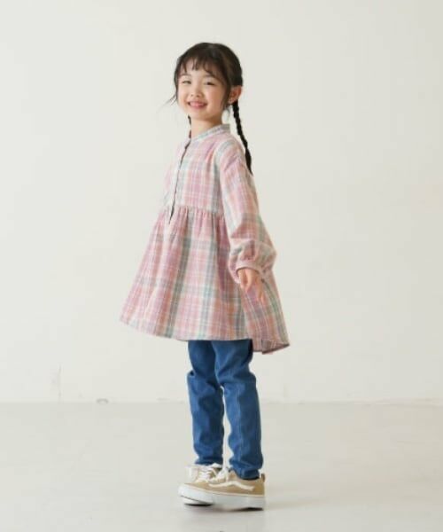 and D.petitmain / アンドディー. プティマイン その他トップス | チェックスタンドチュニック | 詳細2