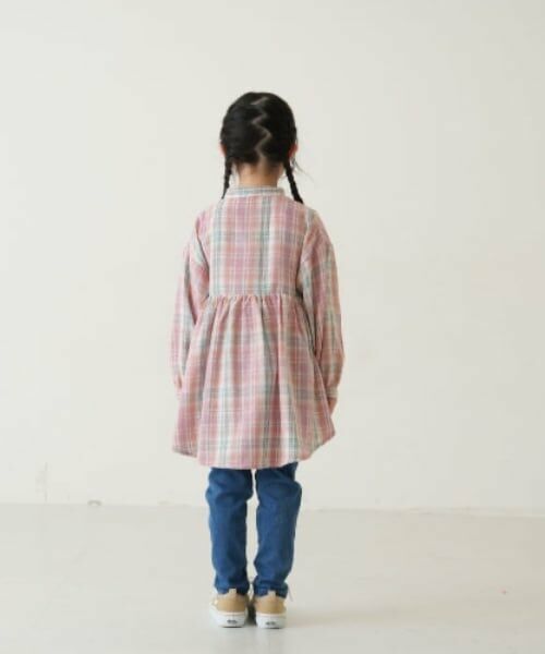 and D.petitmain / アンドディー. プティマイン その他トップス | チェックスタンドチュニック | 詳細3