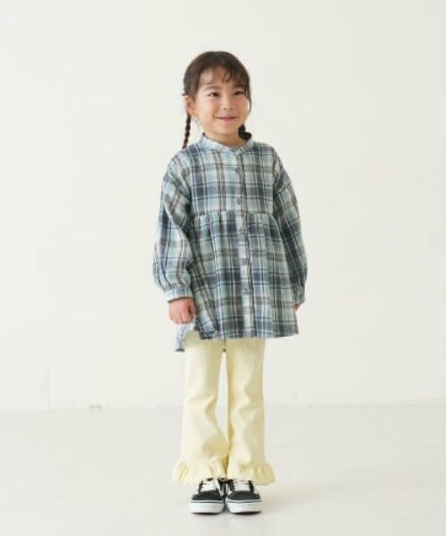 and D.petitmain / アンドディー. プティマイン その他トップス | チェックスタンドチュニック | 詳細4