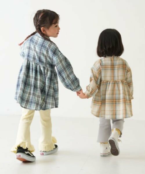 and D.petitmain / アンドディー. プティマイン その他トップス | チェックスタンドチュニック | 詳細9