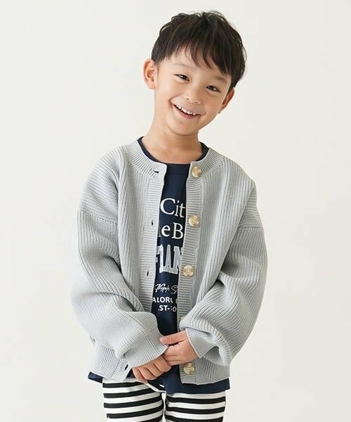 and D.petitmain / アンドディー. プティマイン カーディガン・ボレロ | スポンディッシュカーデ（ライト グレー）