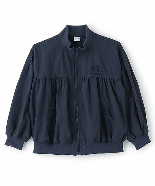 and D.petitmain / アンドディー. プティマイン ブルゾン | ライトギャザーブルゾン（紺）