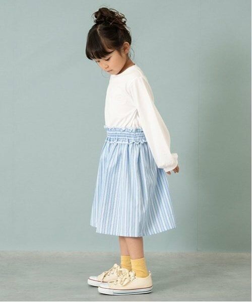 and D.petitmain / アンドディー. プティマイン ミニ丈・ひざ丈ワンピース | 布帛ドッキングワンピース | 詳細1