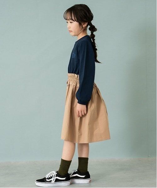 and D.petitmain / アンドディー. プティマイン ミニ丈・ひざ丈ワンピース | 布帛ドッキングワンピース | 詳細5