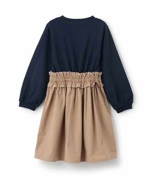 and D.petitmain / アンドディー. プティマイン ミニ丈・ひざ丈ワンピース | 布帛ドッキングワンピース | 詳細8