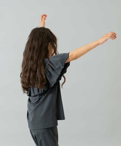 and D.petitmain / アンドディー. プティマイン Tシャツ | 【水陸両用】半袖フリルプルオーバー | 詳細2