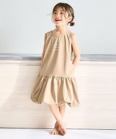 and D.petitmain / アンドディー. プティマイン ミニ丈・ひざ丈ワンピース | 【水陸両用】裾バルーンワンピース