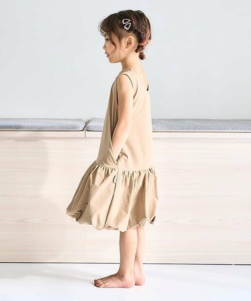 and D.petitmain / アンドディー. プティマイン ミニ丈・ひざ丈ワンピース | 【水陸両用】裾バルーンワンピース | 詳細1