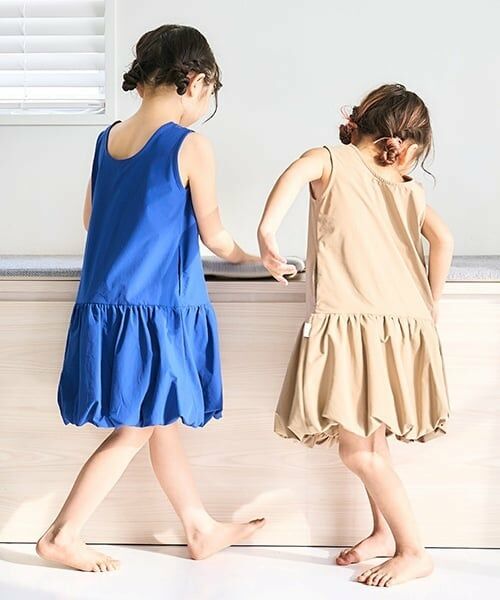 and D.petitmain / アンドディー. プティマイン ミニ丈・ひざ丈ワンピース | 【水陸両用】裾バルーンワンピース | 詳細2