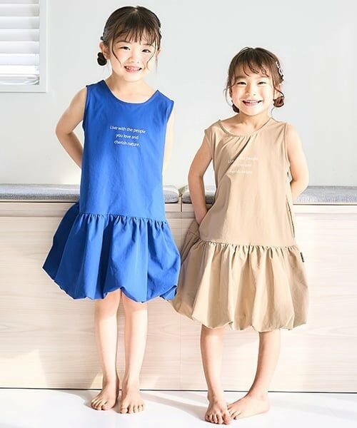 and D.petitmain / アンドディー. プティマイン ミニ丈・ひざ丈ワンピース | 【水陸両用】裾バルーンワンピース | 詳細3